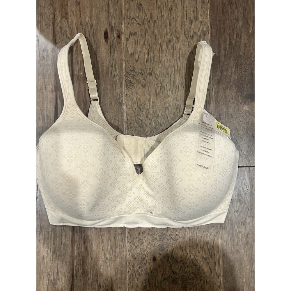NWT 40C Cabernet Seamless jacquard Underwire Bra Nude Lightly Padded Textured - Picture 2 of 9